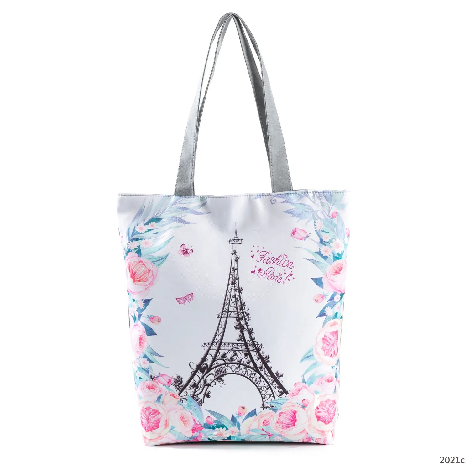 Floral and Owl Printed Women'S Casual Tote Female Daily Use Female Shopping Bag Ladies Single Shoulder Handbag Simple Beach Bag