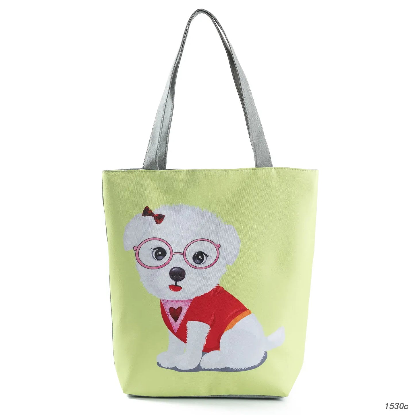 Floral and Owl Printed Women'S Casual Tote Female Daily Use Female Shopping Bag Ladies Single Shoulder Handbag Simple Beach Bag
