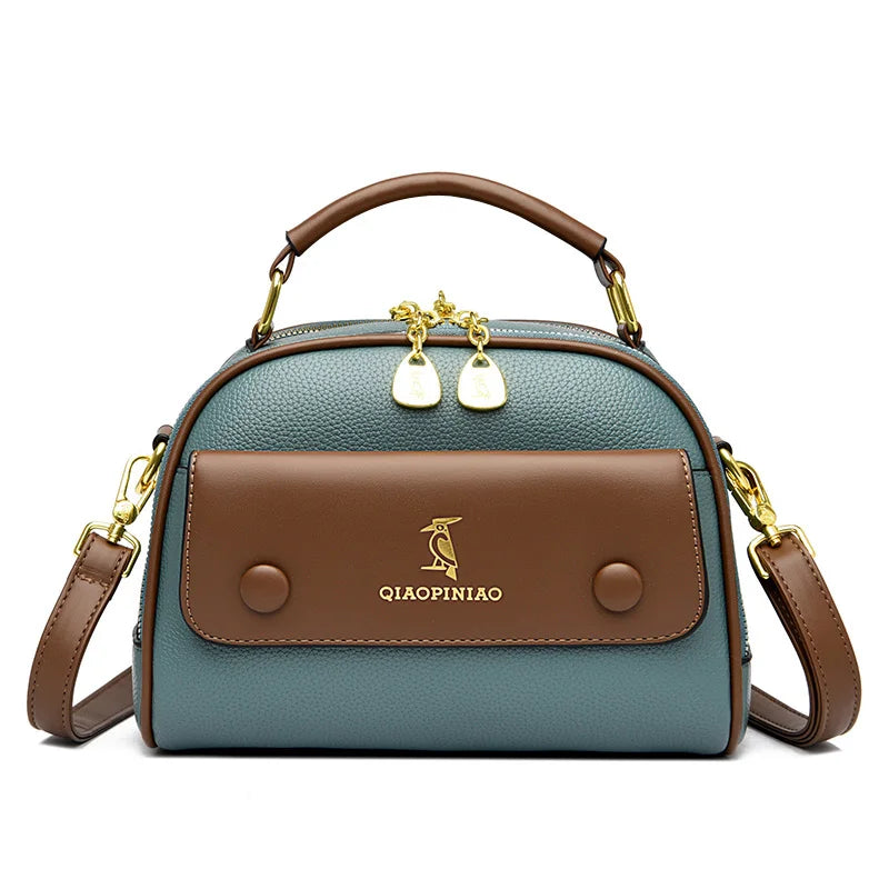 High Quality Leather Crossbody Shoulder Bag Women 2023New Luxury Fashion Purse and Handbag Designer Ladies Tote Brand Female Sac