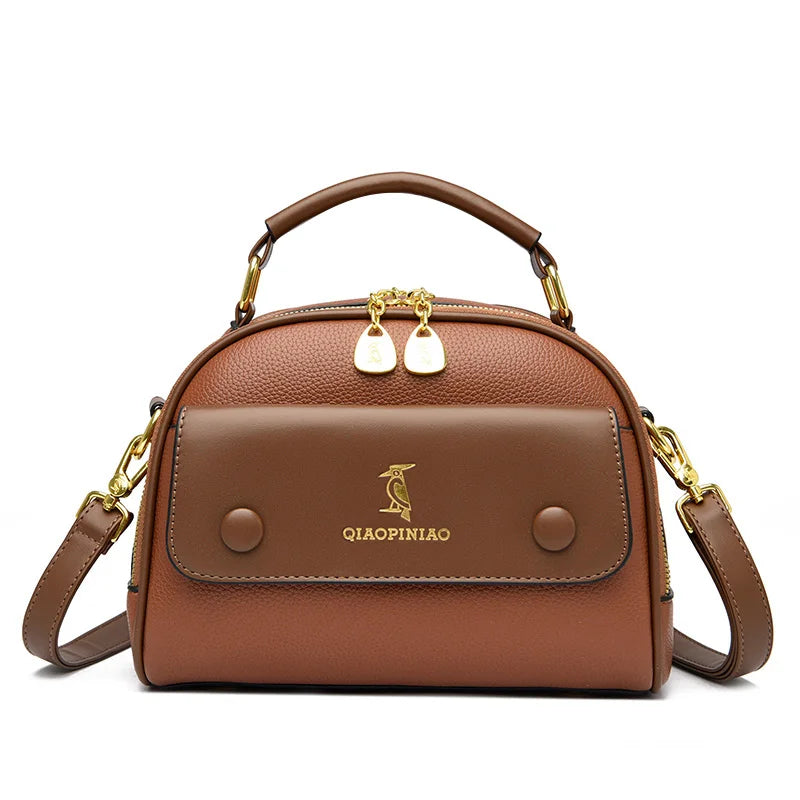 High Quality Leather Crossbody Shoulder Bag Women 2023New Luxury Fashion Purse and Handbag Designer Ladies Tote Brand Female Sac