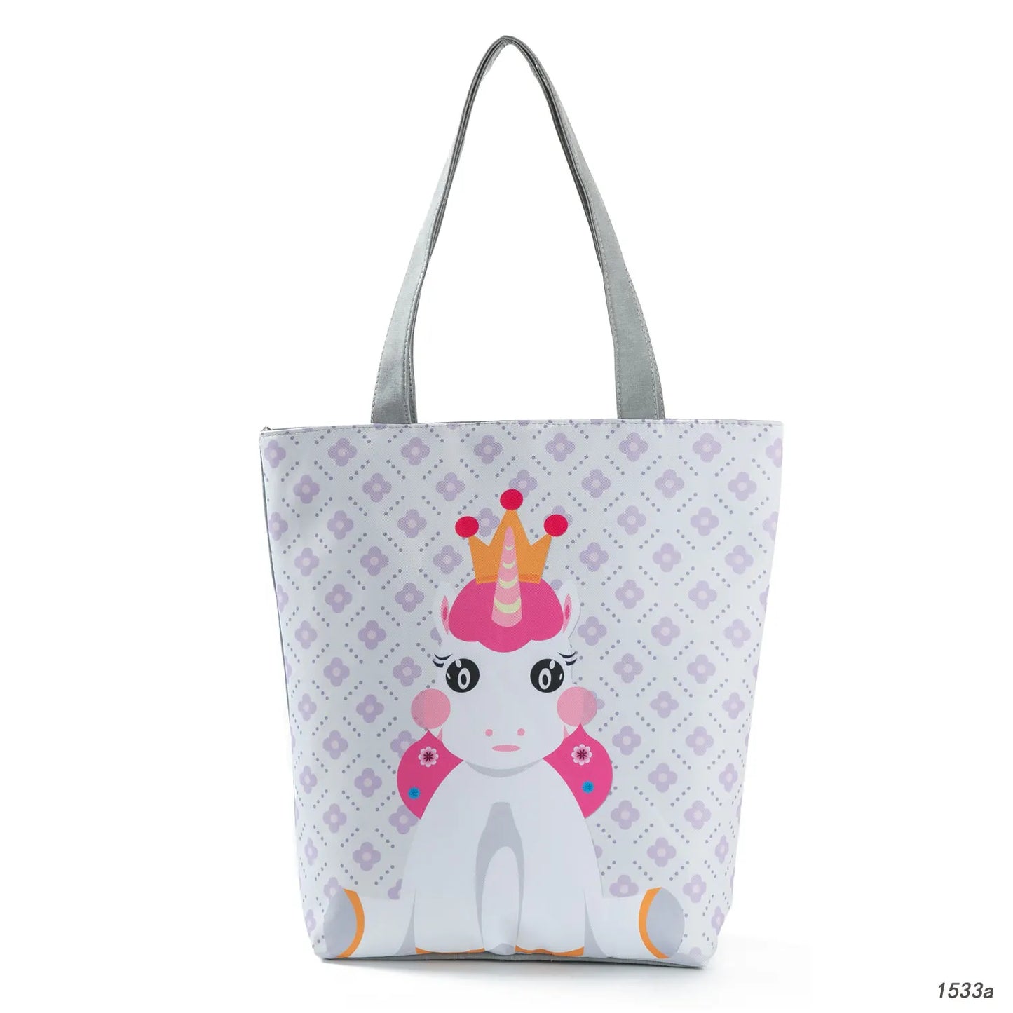 Floral and Owl Printed Women'S Casual Tote Female Daily Use Female Shopping Bag Ladies Single Shoulder Handbag Simple Beach Bag