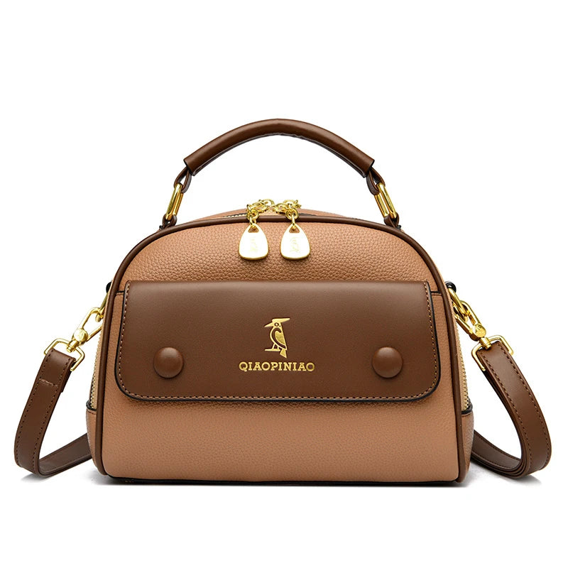 High Quality Leather Crossbody Shoulder Bag Women 2023New Luxury Fashion Purse and Handbag Designer Ladies Tote Brand Female Sac