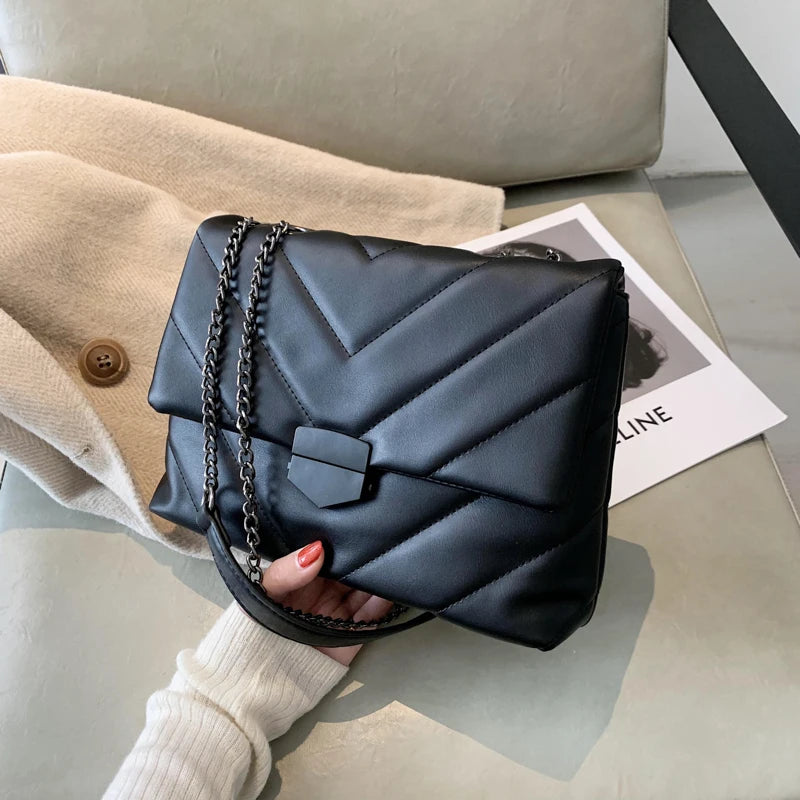 V-Line Crossbody Bag for Women 2022 Fashion Sac a Main Females Shoulder Bag Females Handbags and Purses with Handle