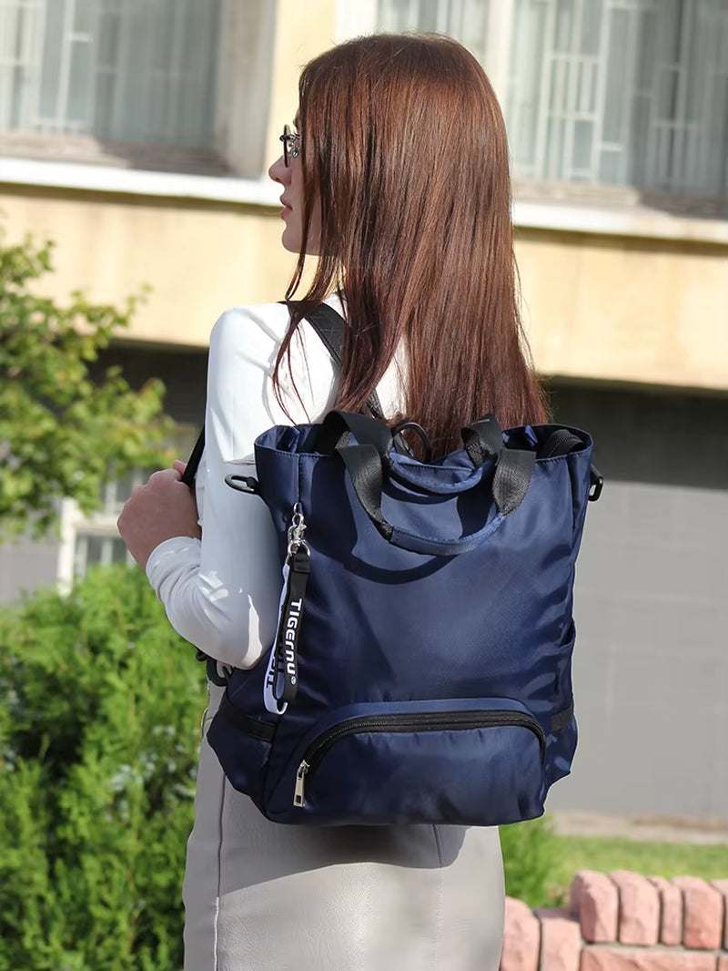 Fashion 3 In1 Women Backpack Bag Leisure Tote Bag Shoulder Bag Light Weight College High School Bag Girls Handbag Female