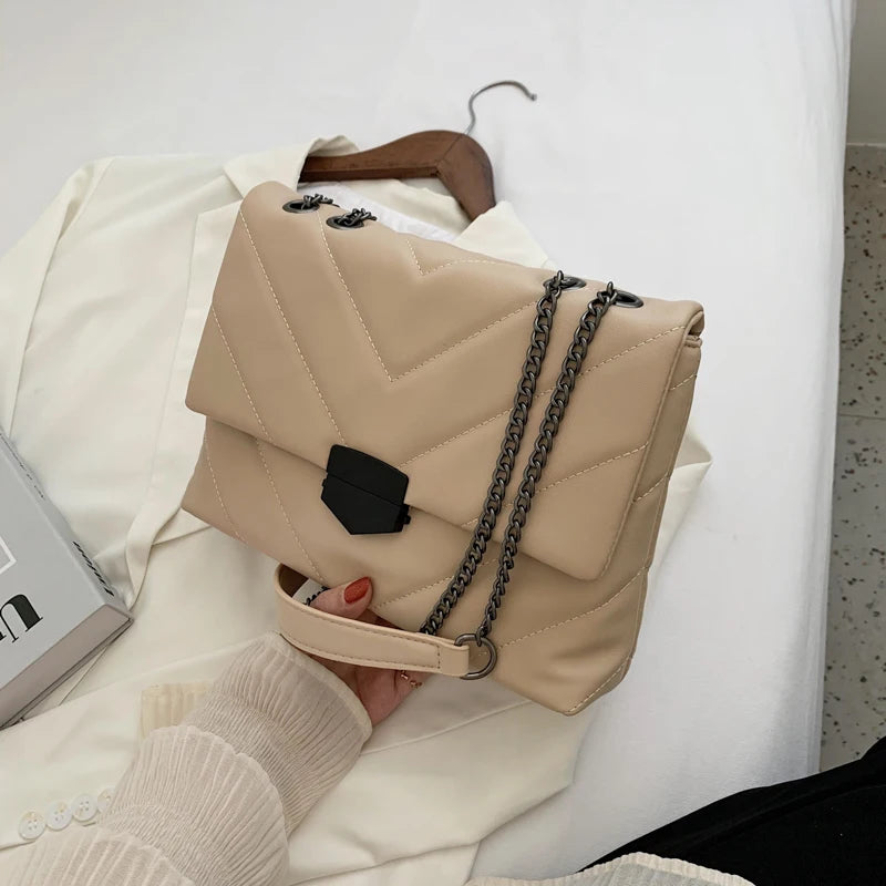 V-Line Crossbody Bag for Women 2022 Fashion Sac a Main Females Shoulder Bag Females Handbags and Purses with Handle