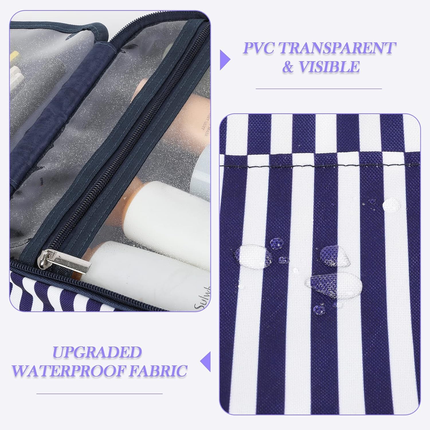 Trousse De Toilette Voyage Pour Homme Et Femme, Sac De Toilette Imperméable Et Suspendu, Trousse Maquillage