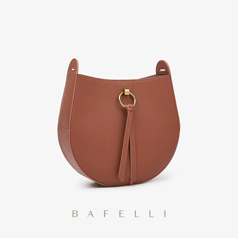 CLASSIC 2025 WOMEN'S BAG  BRAND BACKPACK STYLISH FEMALE SHOULDER CROSSBODY SADDLE VINTAGE STYLE LEATHER PURSE RETRO
