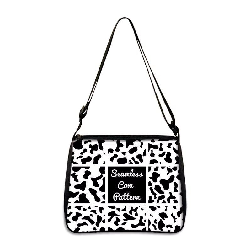 Fashion Women Cow Print Small Shoulder Bags Female Underarm Bags Leopard Zebra Pattern Handbag