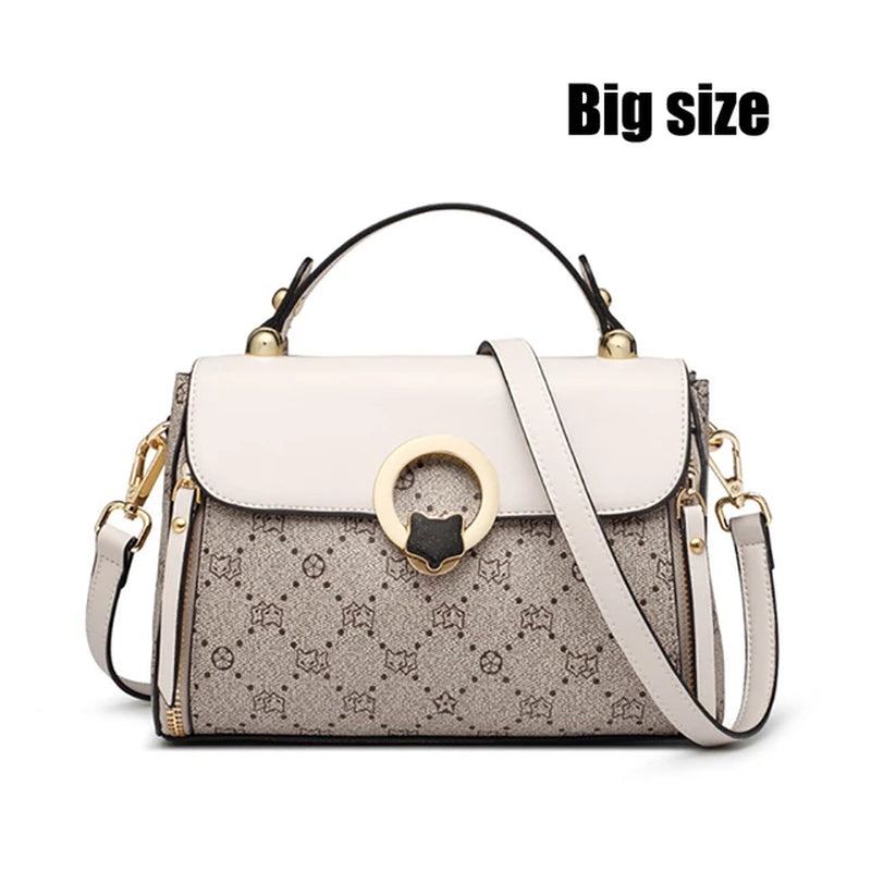 Women'S Shoulder Bag Vintage Signature Tote Bag 2025 Luxury Fashion Female Handbag Crossbody Purse
