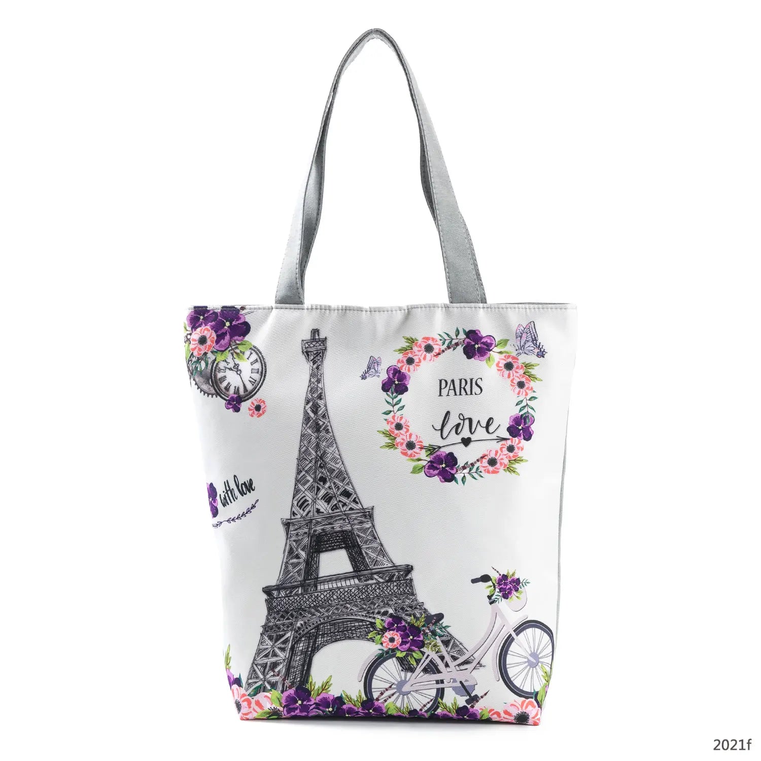 Floral and Owl Printed Women'S Casual Tote Female Daily Use Female Shopping Bag Ladies Single Shoulder Handbag Simple Beach Bag