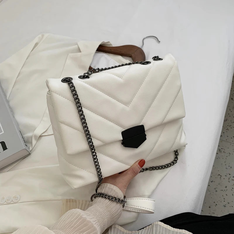 V-Line Crossbody Bag for Women 2022 Fashion Sac a Main Females Shoulder Bag Females Handbags and Purses with Handle