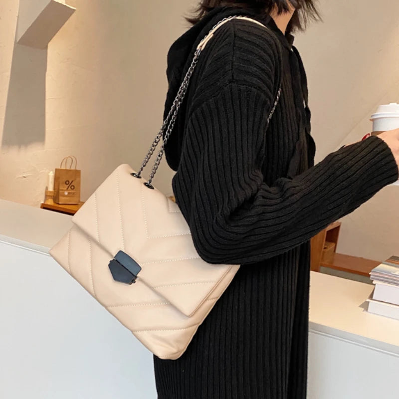 V-Line Crossbody Bag for Women 2022 Fashion Sac a Main Females Shoulder Bag Females Handbags and Purses with Handle