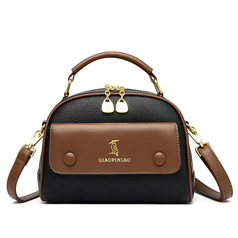 High Quality Leather Crossbody Shoulder Bag Women 2023New Luxury Fashion Purse and Handbag Designer Ladies Tote Brand Female Sac