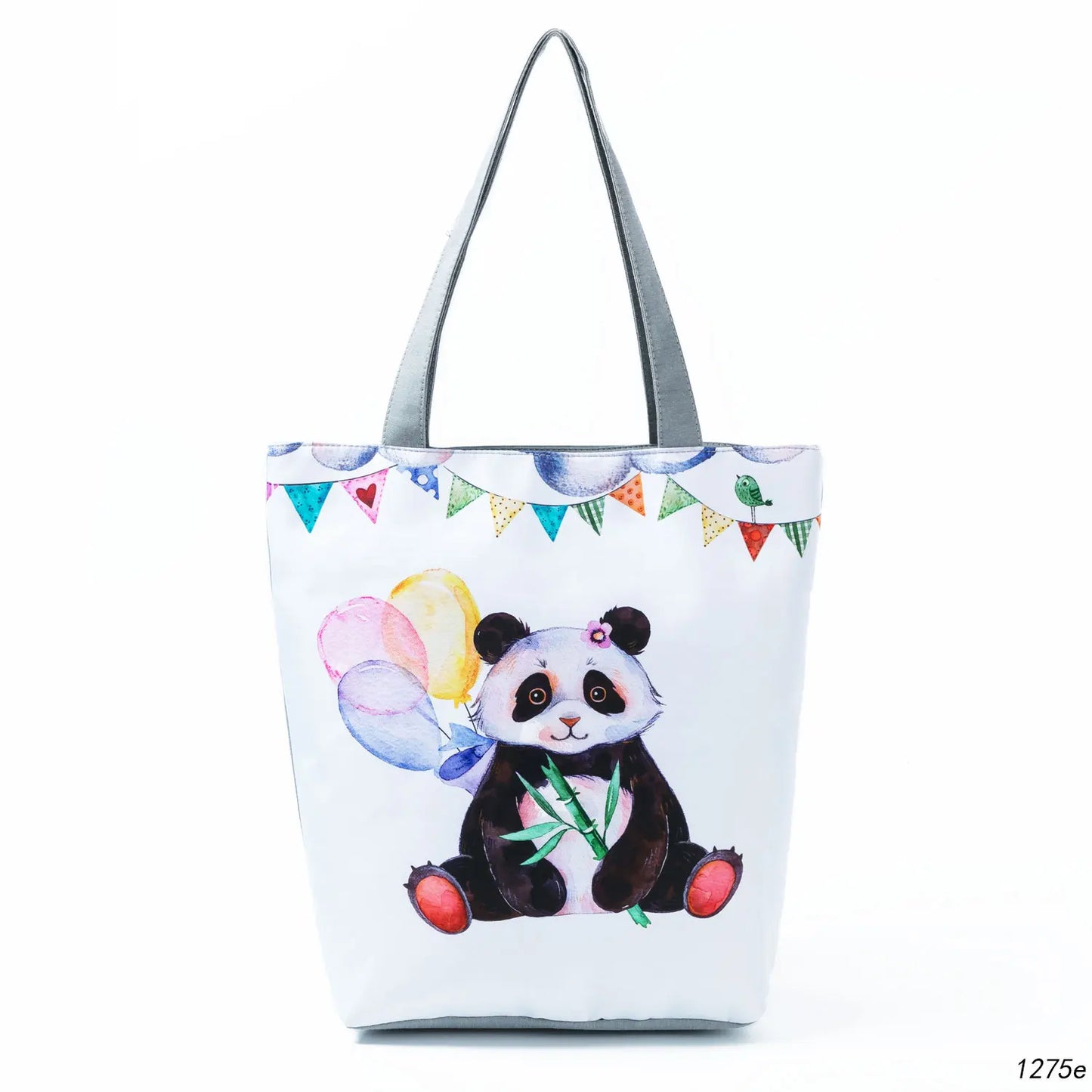 Floral and Owl Printed Women'S Casual Tote Female Daily Use Female Shopping Bag Ladies Single Shoulder Handbag Simple Beach Bag