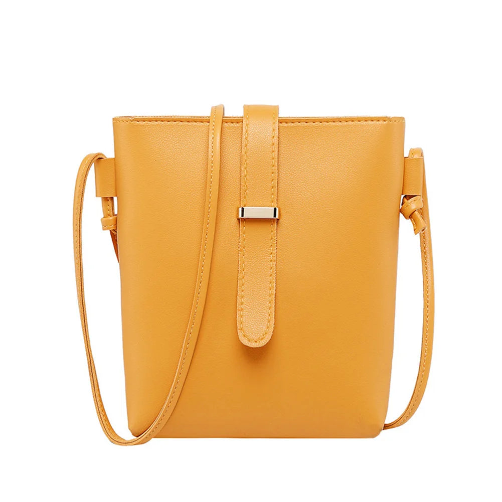 Women Bucket Bags PU Leather Zipper Crossbody Shoulder Messenger Bag for Daily Top Quality Women'S Purse Cartera Mujer Monedero
