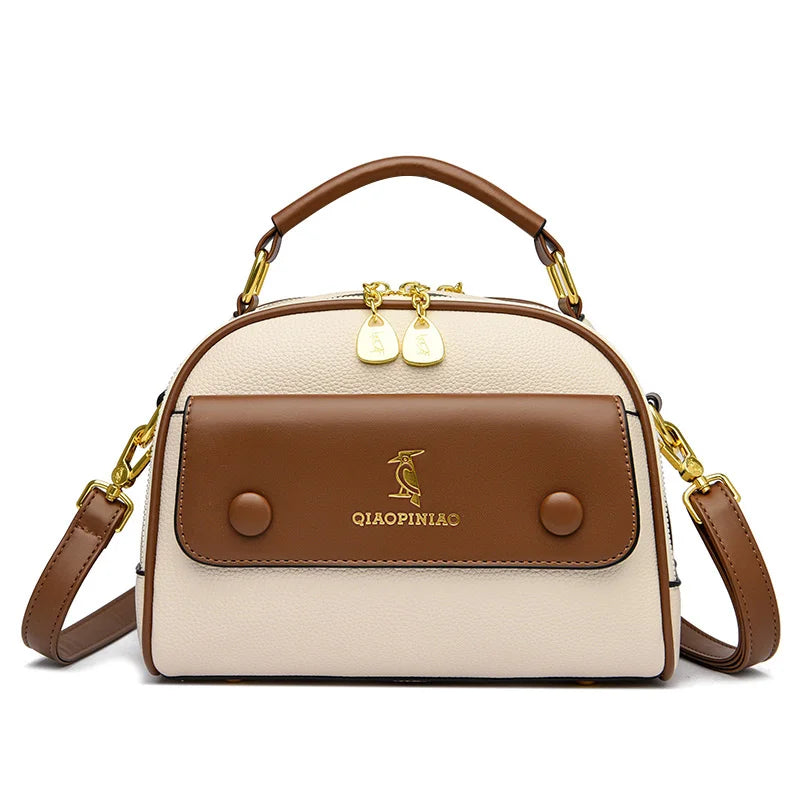 High Quality Leather Crossbody Shoulder Bag Women 2023New Luxury Fashion Purse and Handbag Designer Ladies Tote Brand Female Sac