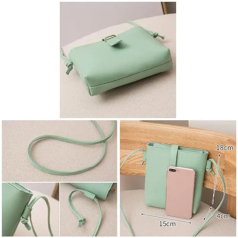 Women Bucket Bags PU Leather Zipper Crossbody Shoulder Messenger Bag for Daily Top Quality Women'S Purse Cartera Mujer Monedero