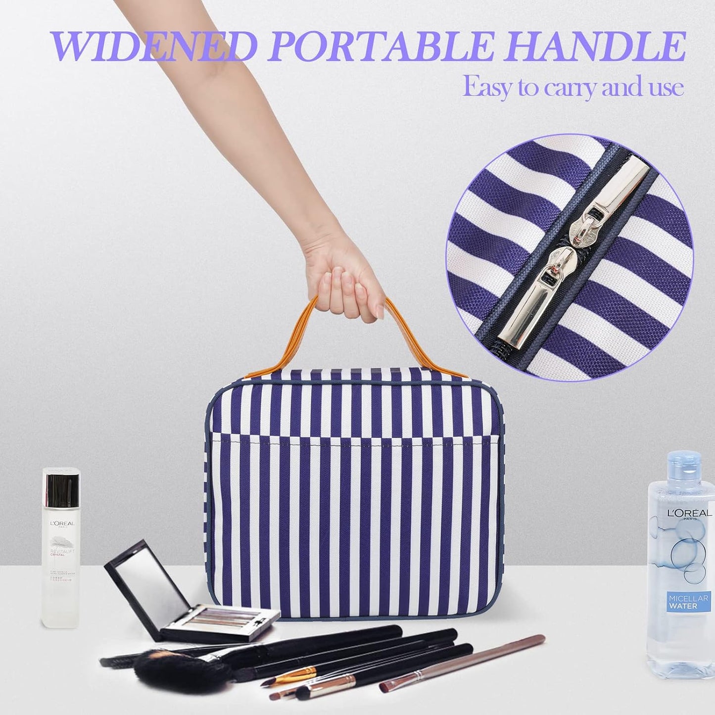 Trousse De Toilette Voyage Pour Homme Et Femme, Sac De Toilette Imperméable Et Suspendu, Trousse Maquillage