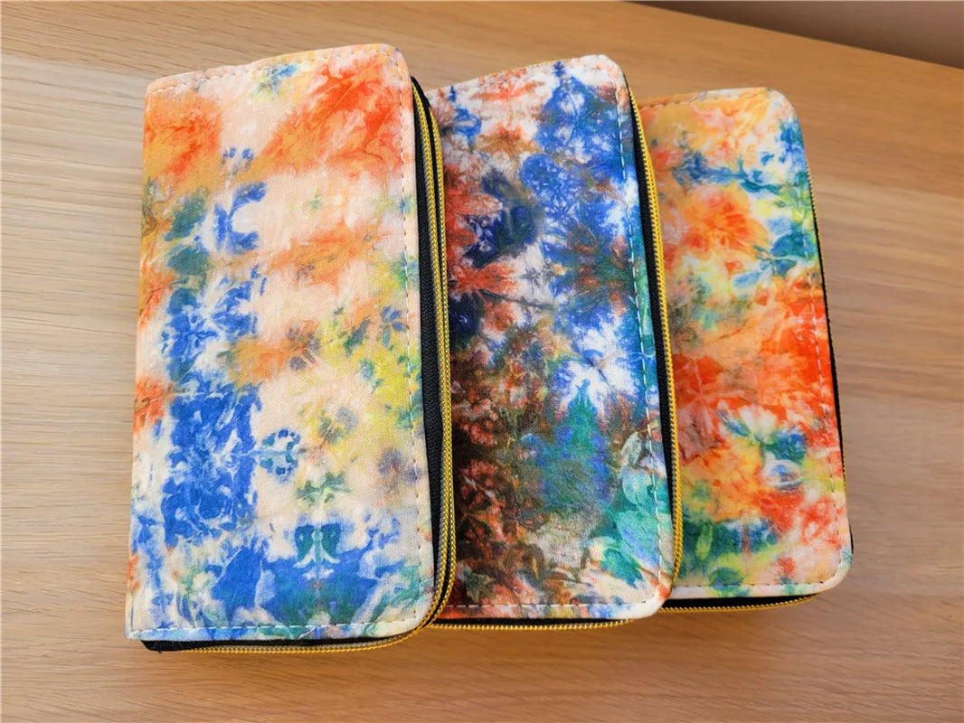 Women'S Wallet Ethnic Embroidery Women Long Wallet High-Capacity Zipper Wallet Canvas Purses Clutch Bags Female Bag