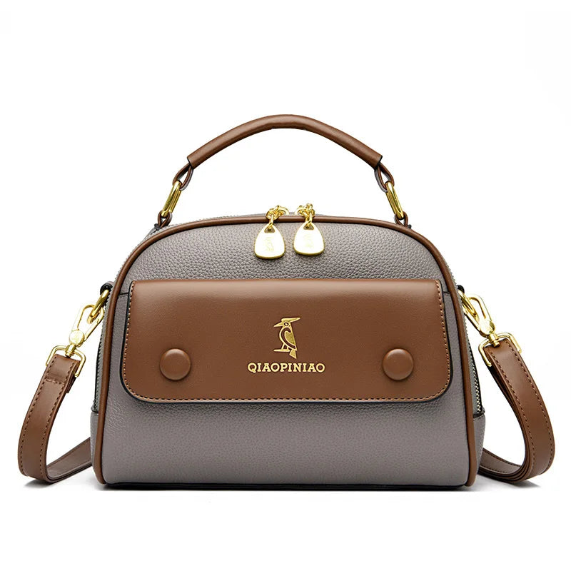 High Quality Leather Crossbody Shoulder Bag Women 2023New Luxury Fashion Purse and Handbag Designer Ladies Tote Brand Female Sac
