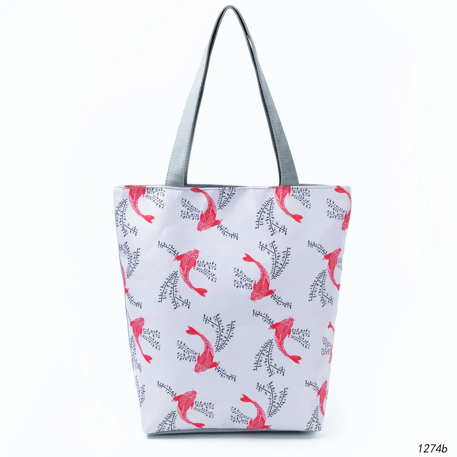 Floral and Owl Printed Women'S Casual Tote Female Daily Use Female Shopping Bag Ladies Single Shoulder Handbag Simple Beach Bag