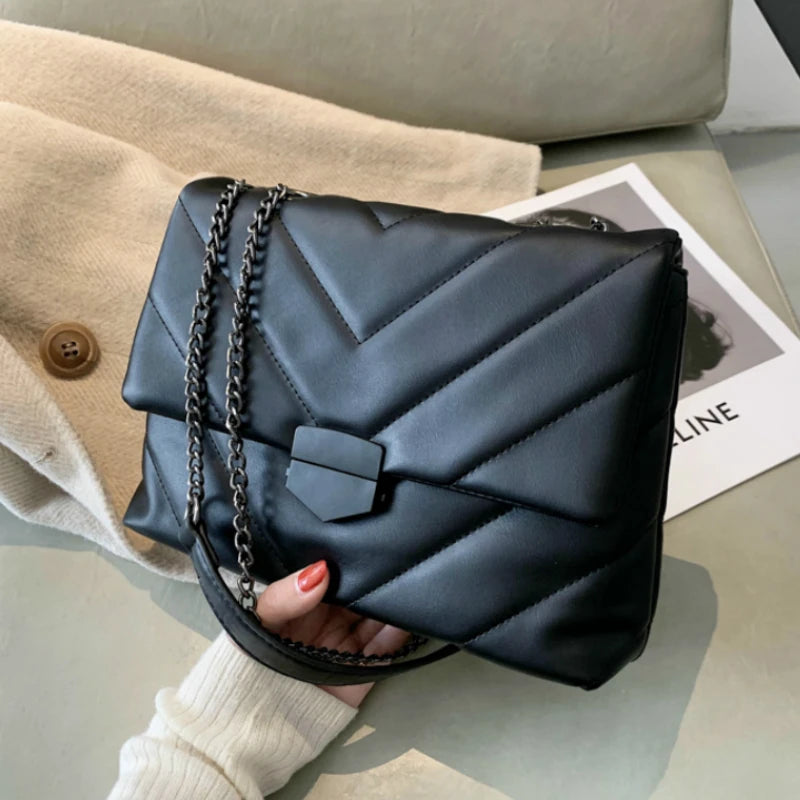 V-Line Crossbody Bag for Women 2022 Fashion Sac a Main Females Shoulder Bag Females Handbags and Purses with Handle