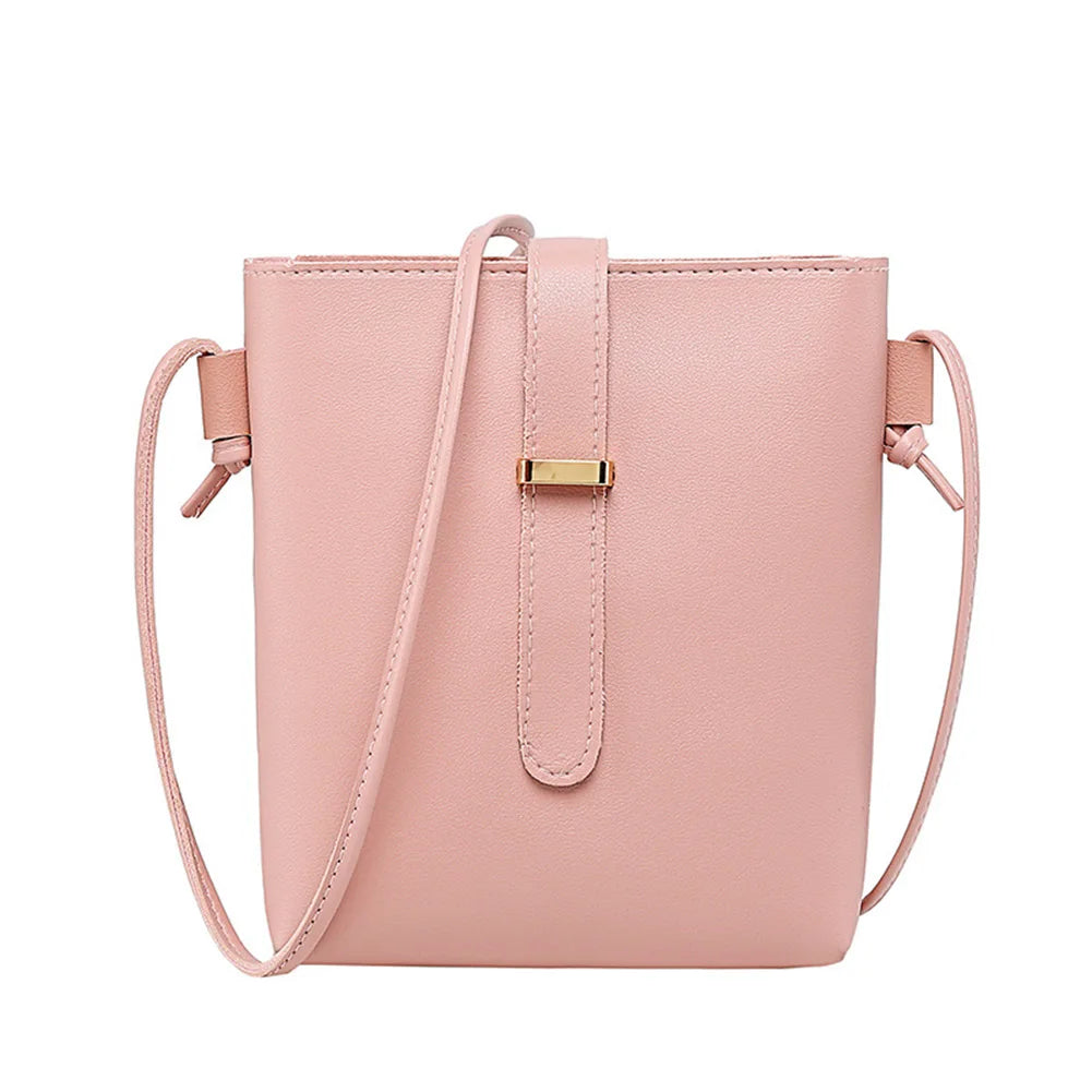 Women Bucket Bags PU Leather Zipper Crossbody Shoulder Messenger Bag for Daily Top Quality Women'S Purse Cartera Mujer Monedero