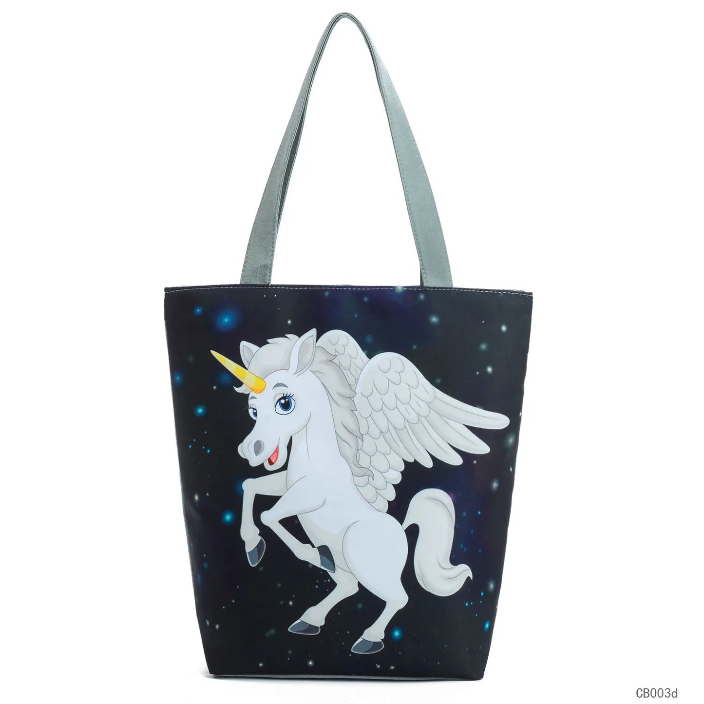 Floral and Owl Printed Women'S Casual Tote Female Daily Use Female Shopping Bag Ladies Single Shoulder Handbag Simple Beach Bag