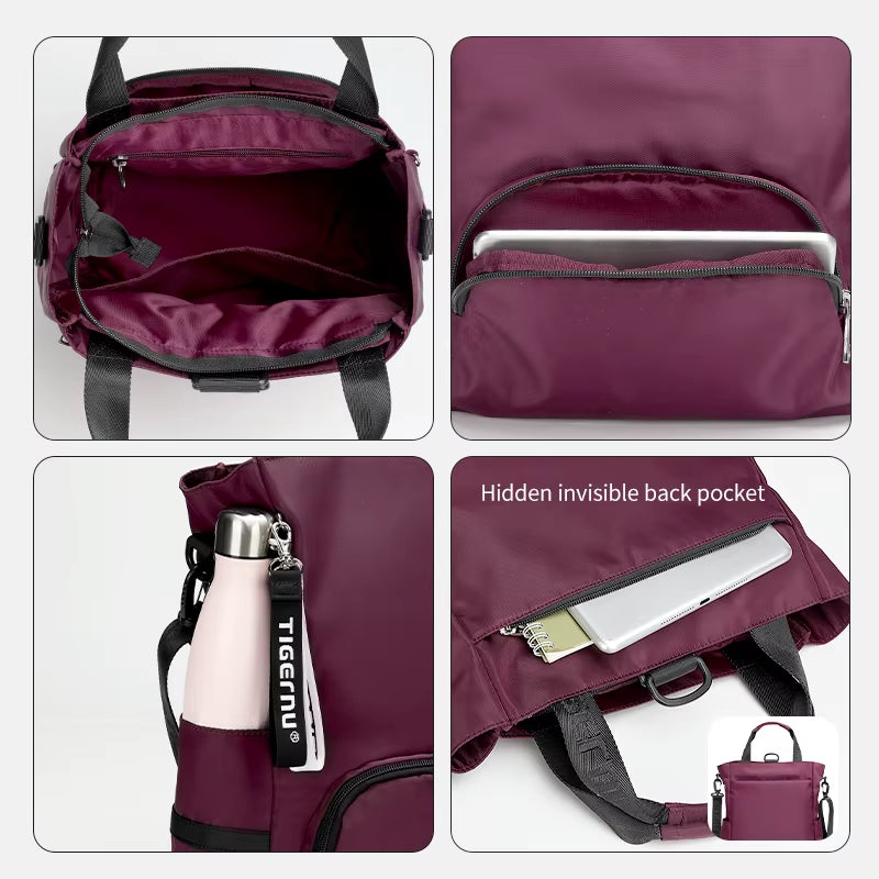 Fashion 3 In1 Women Backpack Bag Leisure Tote Bag Shoulder Bag Light Weight College High School Bag Girls Handbag Female