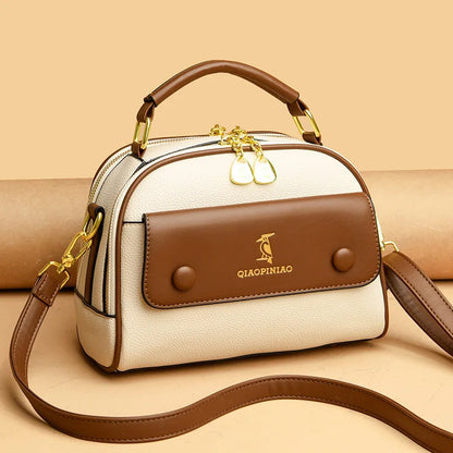 High Quality Leather Crossbody Shoulder Bag Women 2023New Luxury Fashion Purse and Handbag Designer Ladies Tote Brand Female Sac