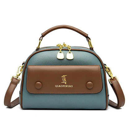 High Quality Leather Crossbody Shoulder Bag Women 2023New Luxury Fashion Purse and Handbag Designer Ladies Tote Brand Female Sac