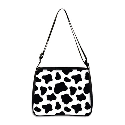Fashion Women Cow Print Small Shoulder Bags Female Underarm Bags Leopard Zebra Pattern Handbag
