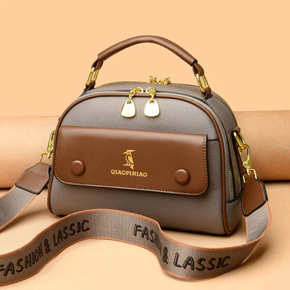High Quality Leather Crossbody Shoulder Bag Women 2023New Luxury Fashion Purse and Handbag Designer Ladies Tote Brand Female Sac