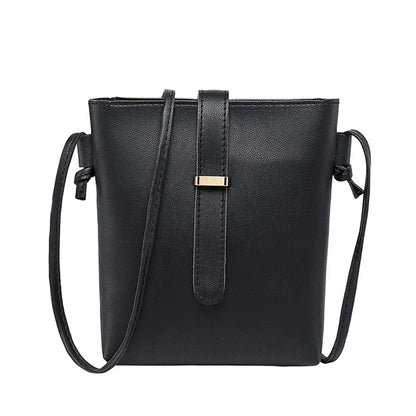 Women Bucket Bags PU Leather Zipper Crossbody Shoulder Messenger Bag for Daily Top Quality Women'S Purse Cartera Mujer Monedero