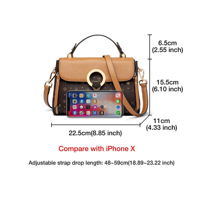 Women'S Shoulder Bag Vintage Signature Tote Bag 2025 Luxury Fashion Female Handbag Crossbody Purse