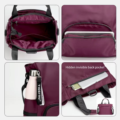Fashion 3 In1 Women Backpack Bag Leisure Tote Bag Shoulder Bag Light Weight College High School Bag Girls Handbag Female