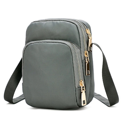 Women'S Bag Waterproof Shoulder Bag Crossbody Zipper Mobile Phone Lady Female Multifunction Handbag Wrist Purse Womens' Pouch